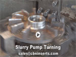 Solid CBN Insert For Slurry Pump Turning